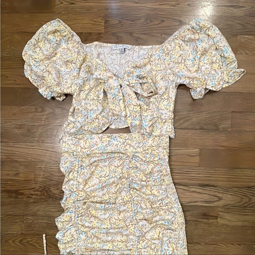2piece set top with skirt